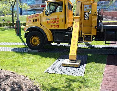 Artificial Roadway Mats from ThomKess Crane Rentals in Ontario. 