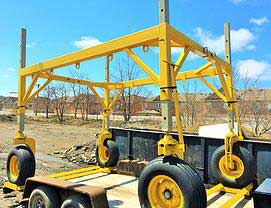 Roof Dollies Available From ThomKess Crane Rentals in Ontario. 