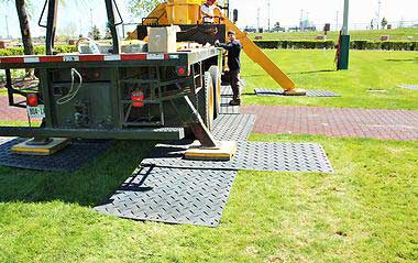 Artificial Roadway Mats from ThomKess Crane Rentals in Ontario. 